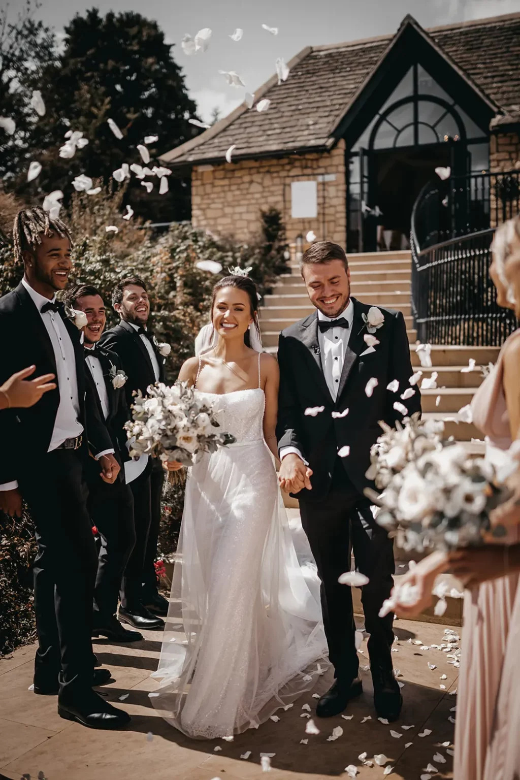 The Pear Tree Purton wedding ceremony confetti