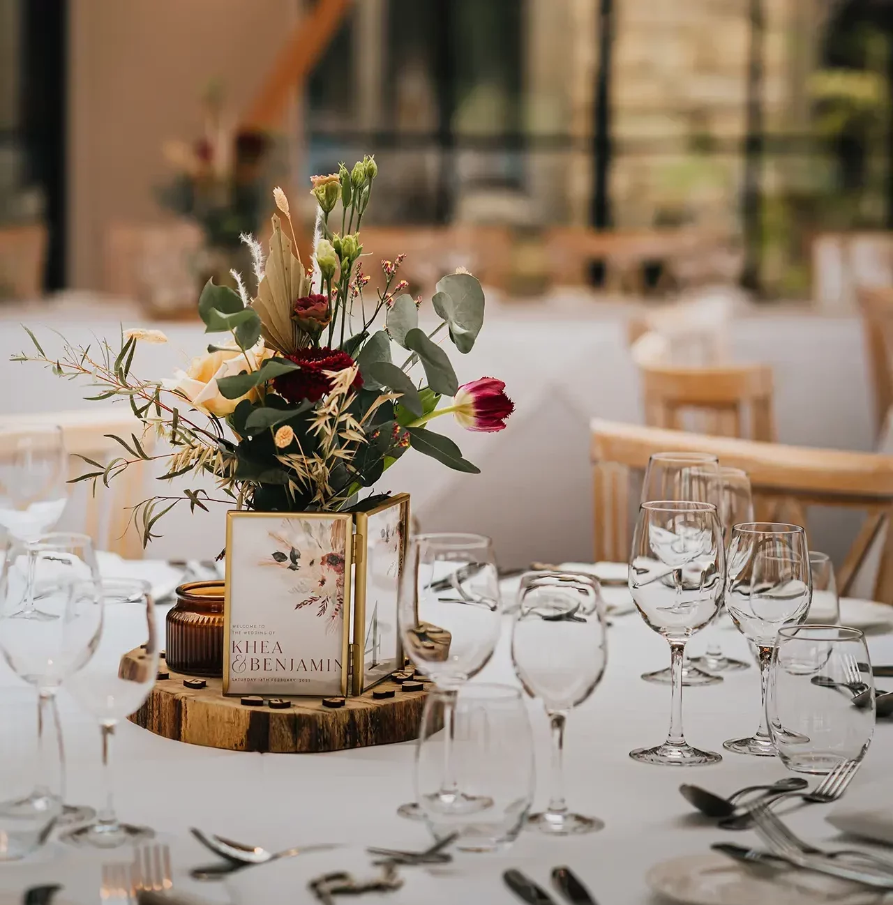 The Pear Tree Purton seasons autumn orangery table