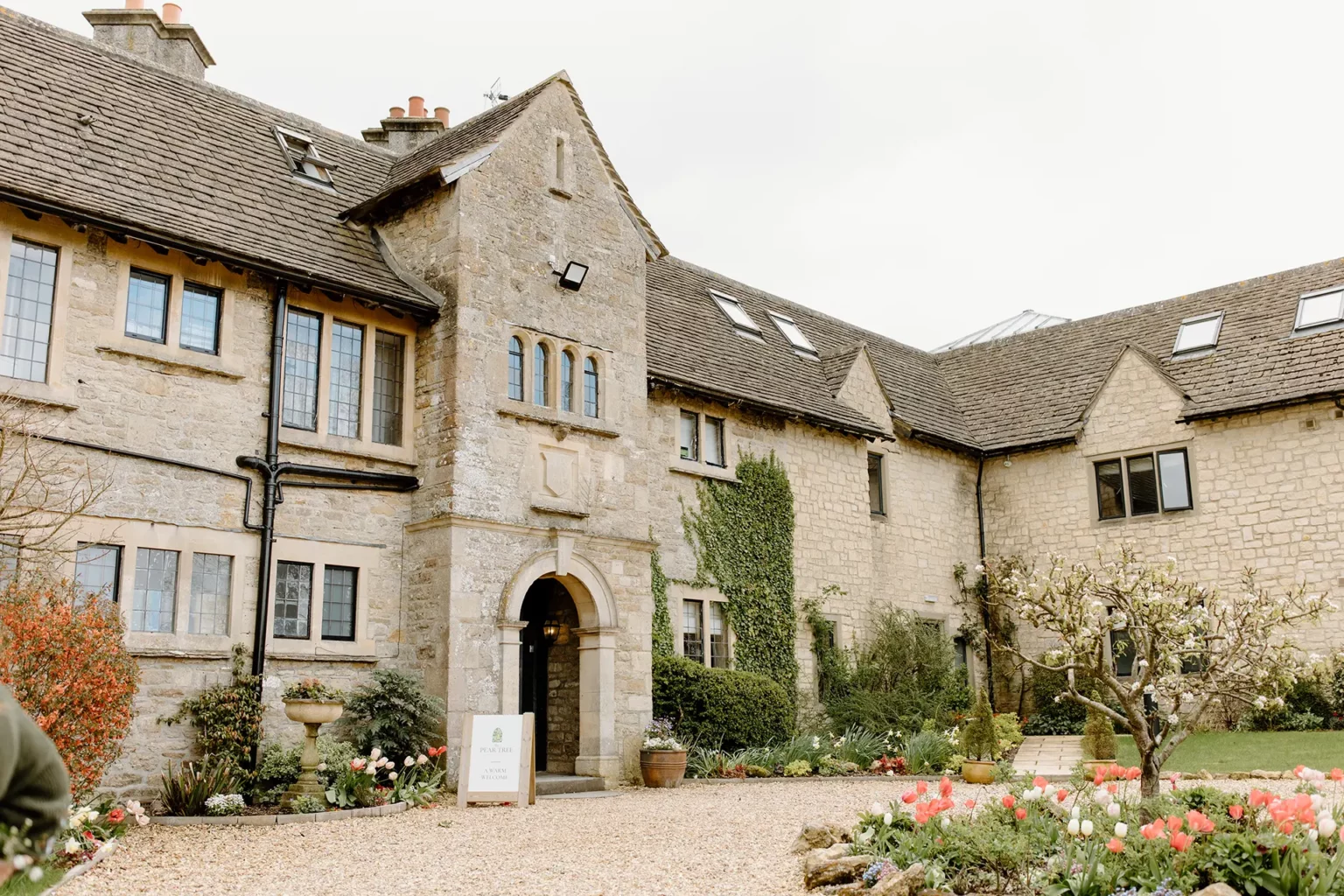 The Pear Tree Purton seasons spring front entrance