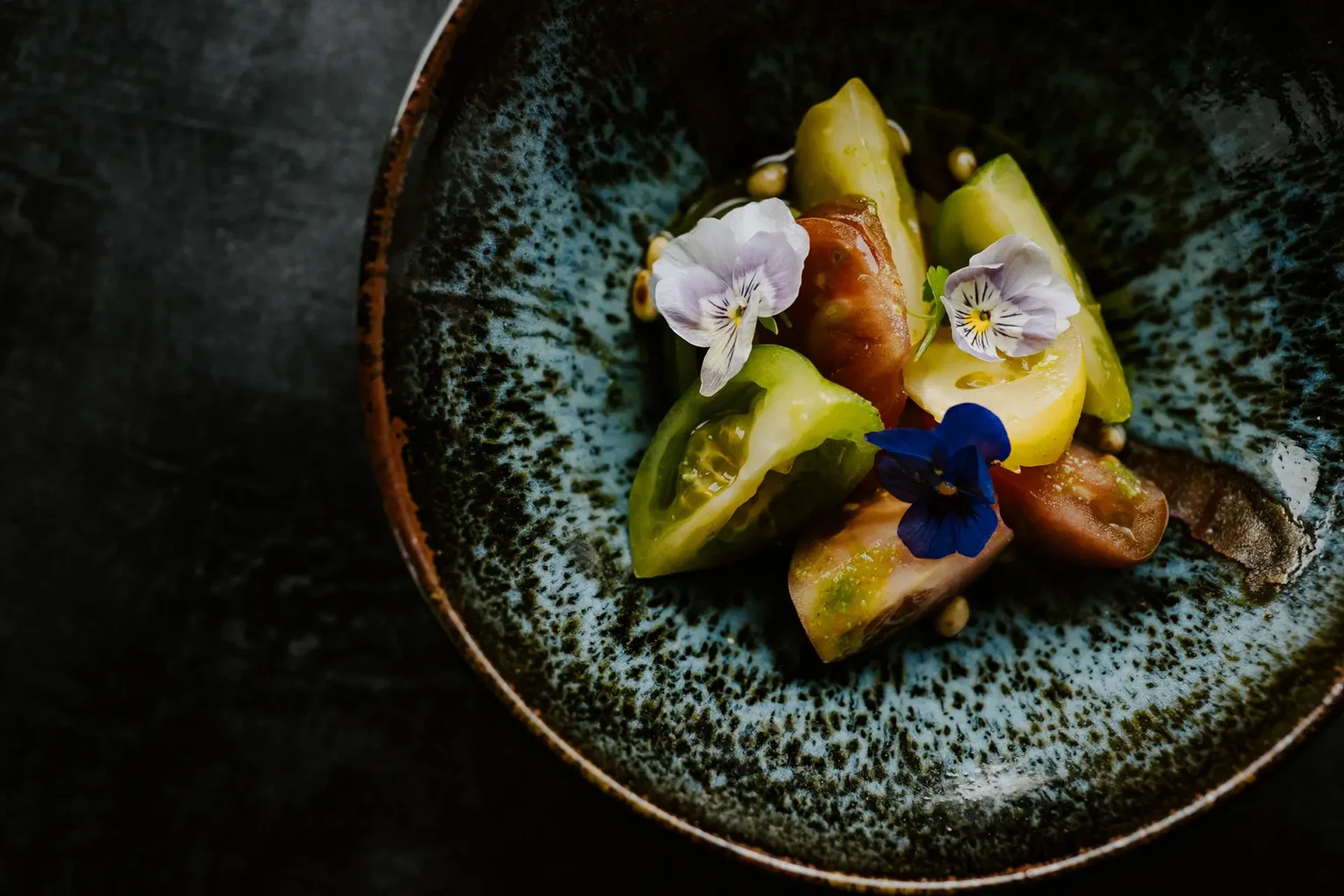 food & drink starters heritage tomato salad